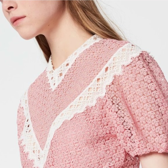 NWOT Sandro Romantic Lace Gavin Dress 4 - Picture 4 of 7